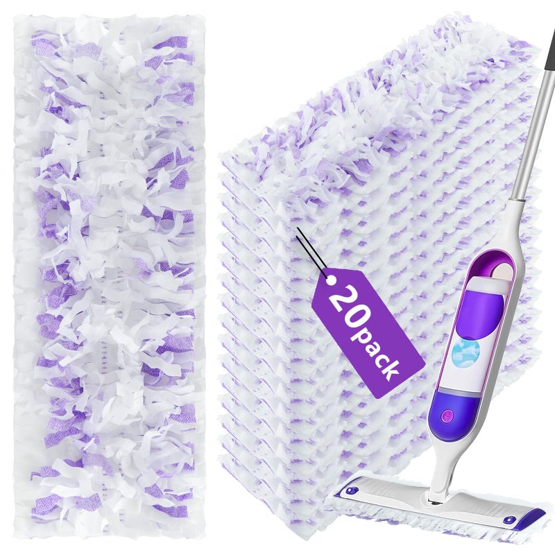 YFUARY 20 Count Disposable Power Mop Refills for Power Mop Multi-Surface Mop Power Mop Pads for PowerMop Wood Mop Compatible with Power Mop Power Mop Pads Refills for Floor Cleaning - Image 1